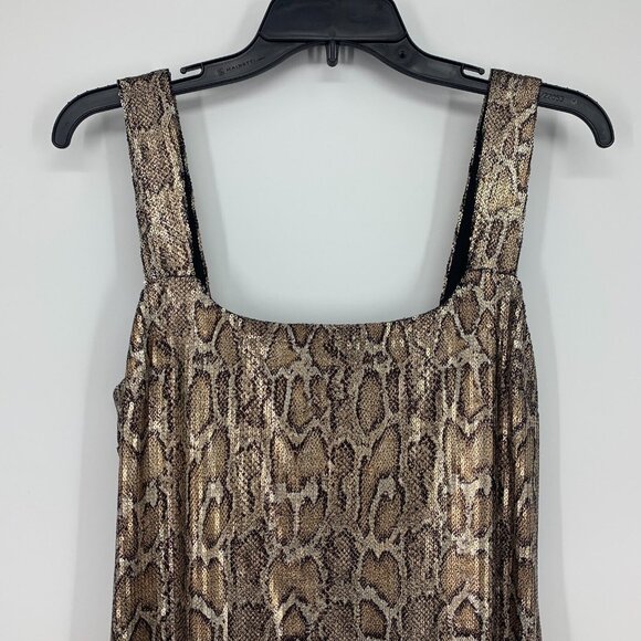 L'AGENCE Dress Auden Sequin Leopard Sleeveless Mini *** - Picture 7 of 15